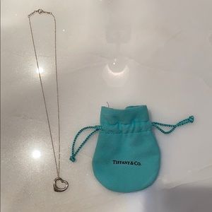 Tiffany Open Heart Silver Necklace